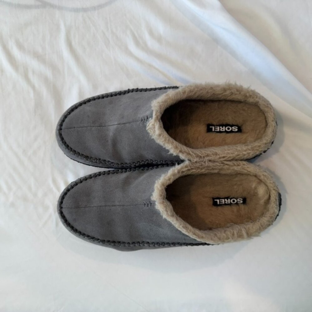 Sorel Falcon Ridge™ II Men’s Slippers – Gray – Size 12 – Lightly Used